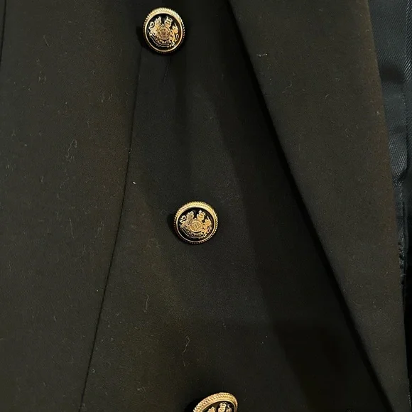 Zara Black Double-Breasted Blazer - Picture 2 of 3